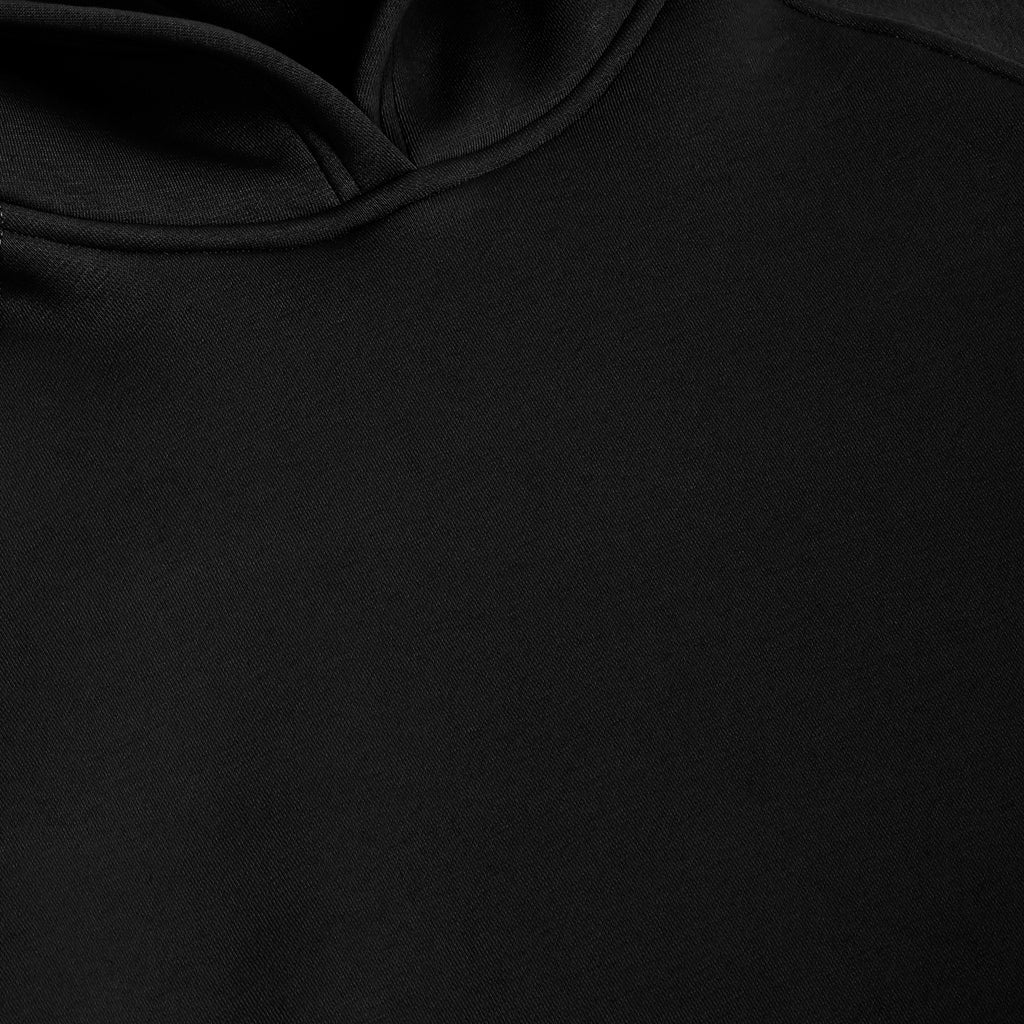Oversized Raglan Hoodie - Black