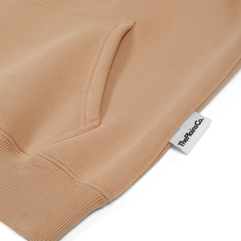 Oversized Raglan Hoodie - Brown
