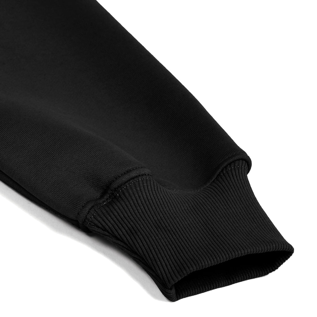 Oversized Raglan Hoodie - Black