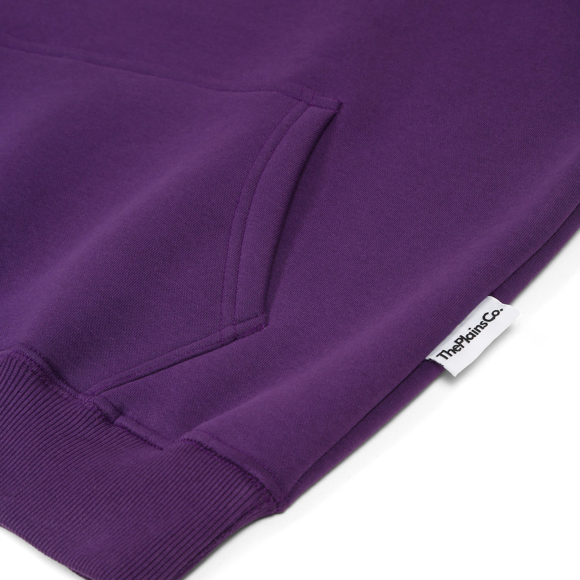 Oversized Raglan Hoodie - Purple