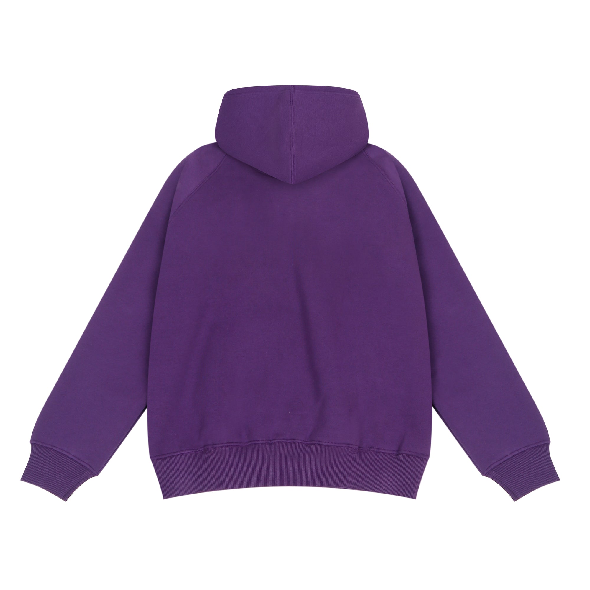 Oversized Raglan Hoodie - Purple
